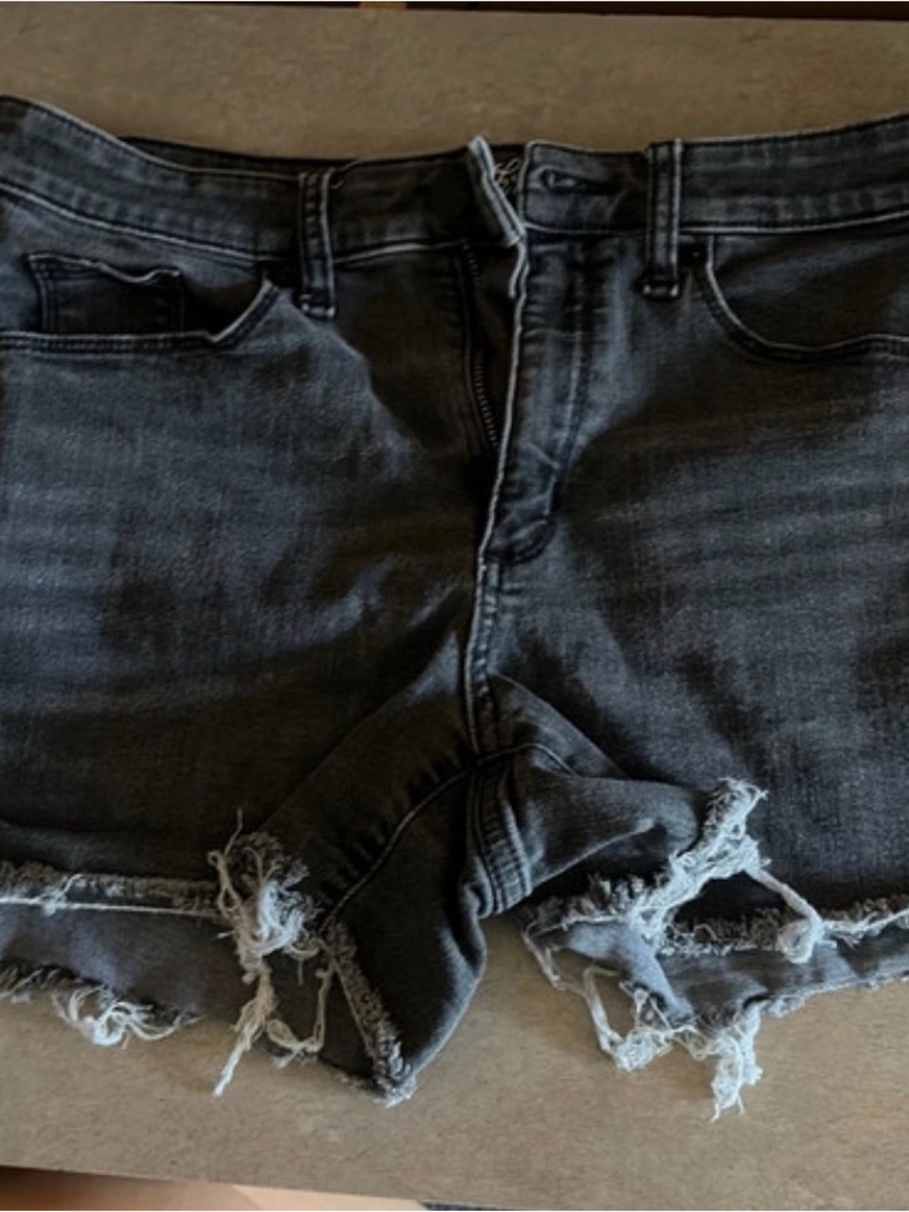 Universal Thread Black Distressed Cutoff Jean Shorts
